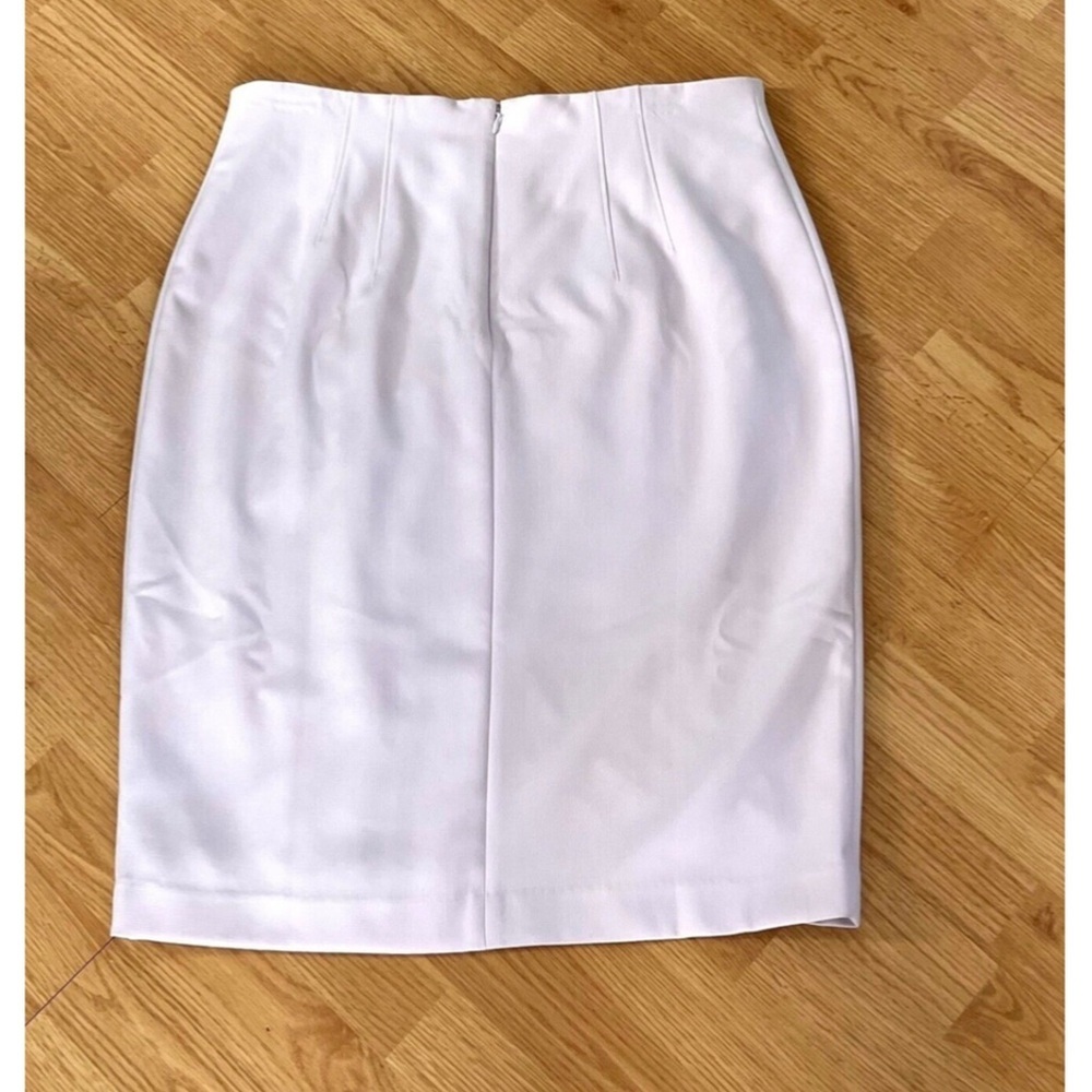 White House Black Market Blush Pink Comfort Stretch Pencil Skirt Size 14 NWT - Picture 2 of 5